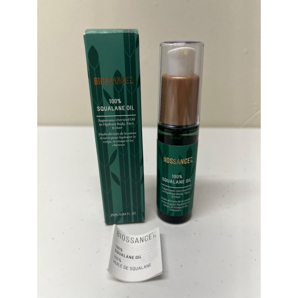Biossance 100% Squalane Oil 25mL Trial/Travel Sz BRAND NEW